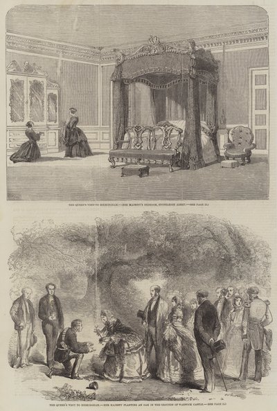 Het bezoek van de koningin aan Birmingham door Richard Principal Leitch